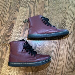Dr. Martens Burgundy Lace Up Boots